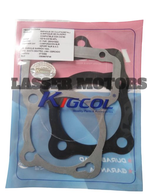 EMPAQUE CULATA + CILINDRO CG150 – KIGCOL