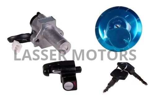 CHAPA CONTACTO + TAPA TANQUE XR150/XR190 AZU